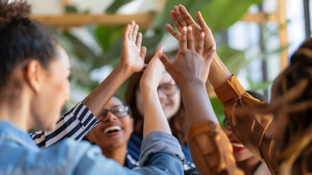 Equipe unida em employer branding